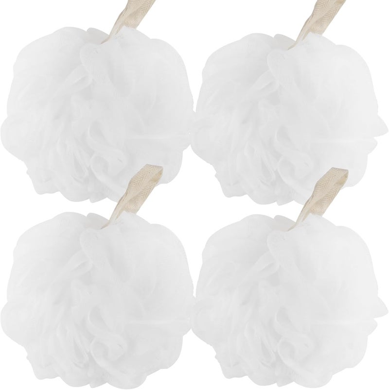 F-U Store Loofah Sponge Shower Loofahs 70g Bath Sponges Mesh Balls for Body Scrubber Exfoliator Wash Back Scrubbers Bathroom Men Women - 4 Cleaning Bathing Accessories - Image 1